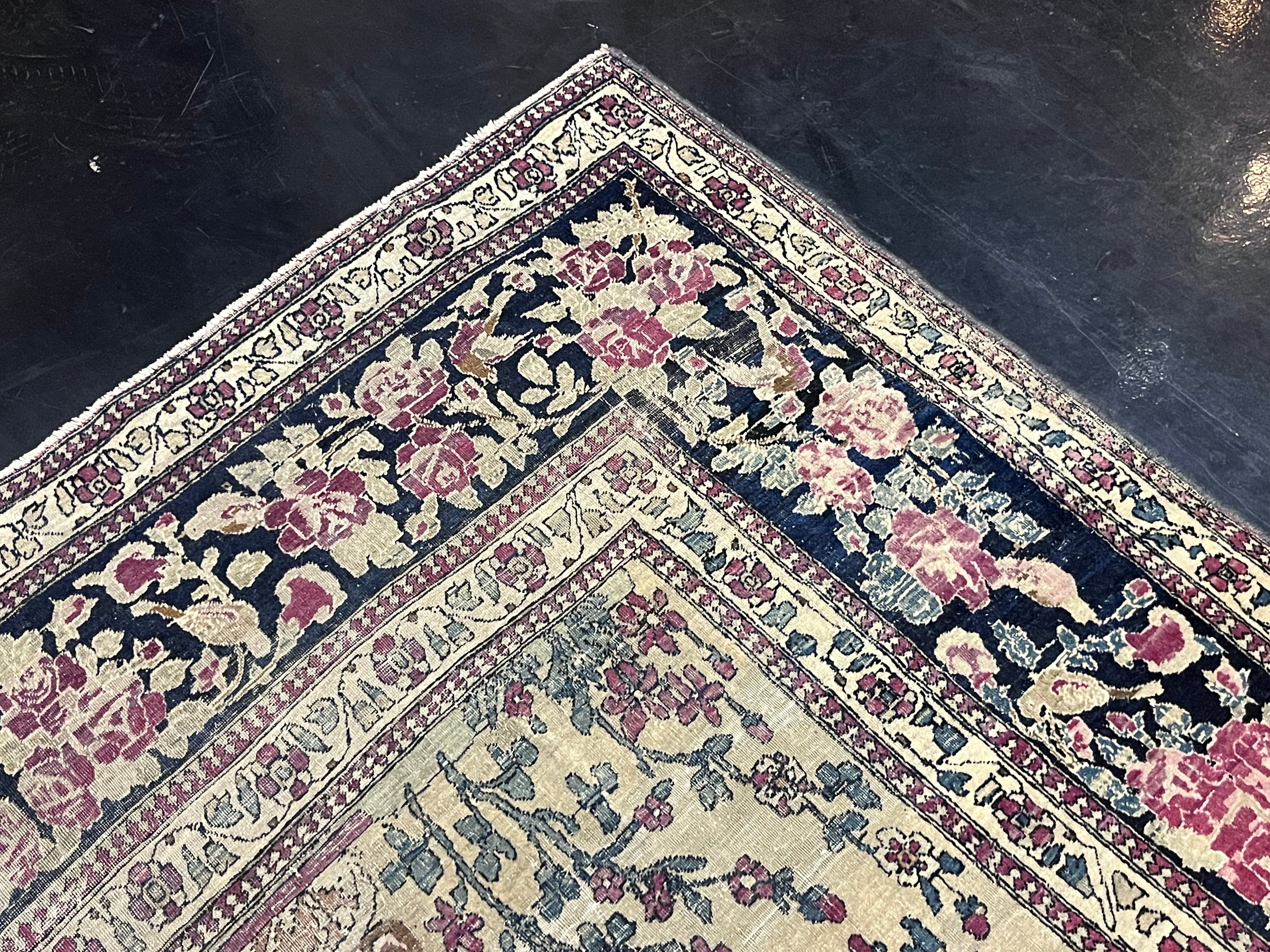 Fine Antique Persian Tehran Rug 4' 9" x 7' 4''