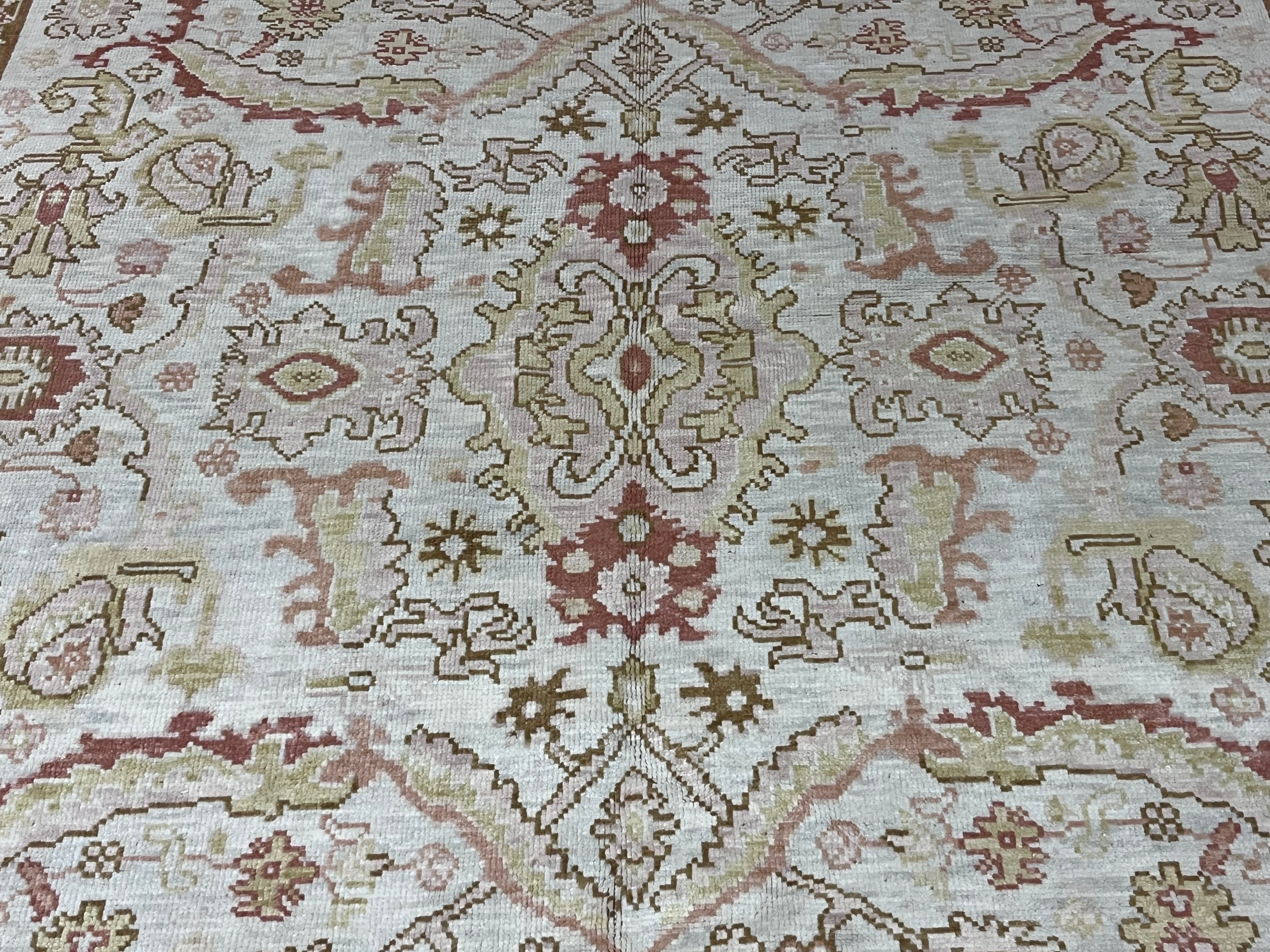Fine Vintage Oushak Rug 8' 0" x 10' 0"