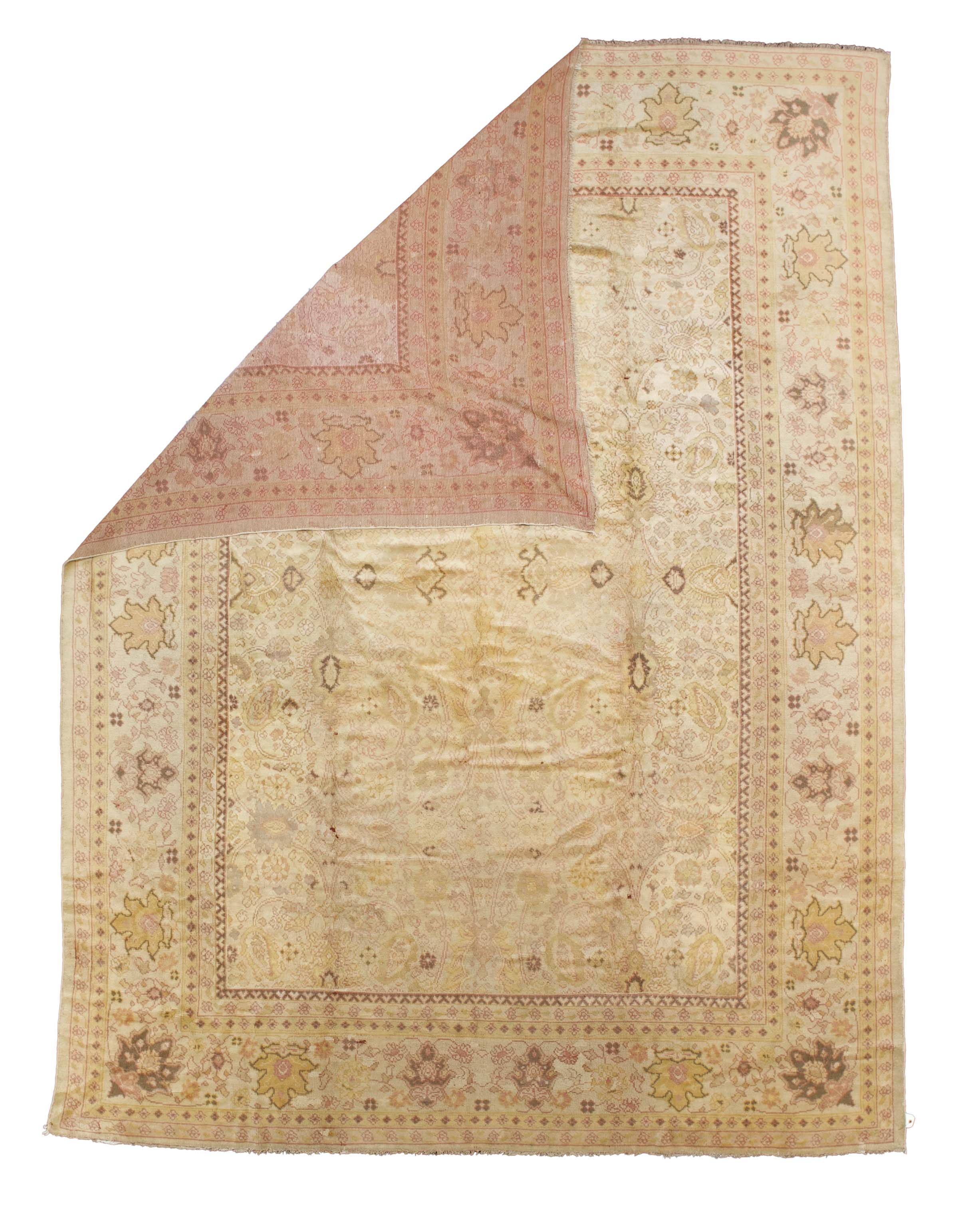 Fine Antique Oushak Rug 9' 6'' x 12' 9''