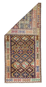 Fine Antique Caucasian Akstafa Rug 2' 11'' x 6' 5''