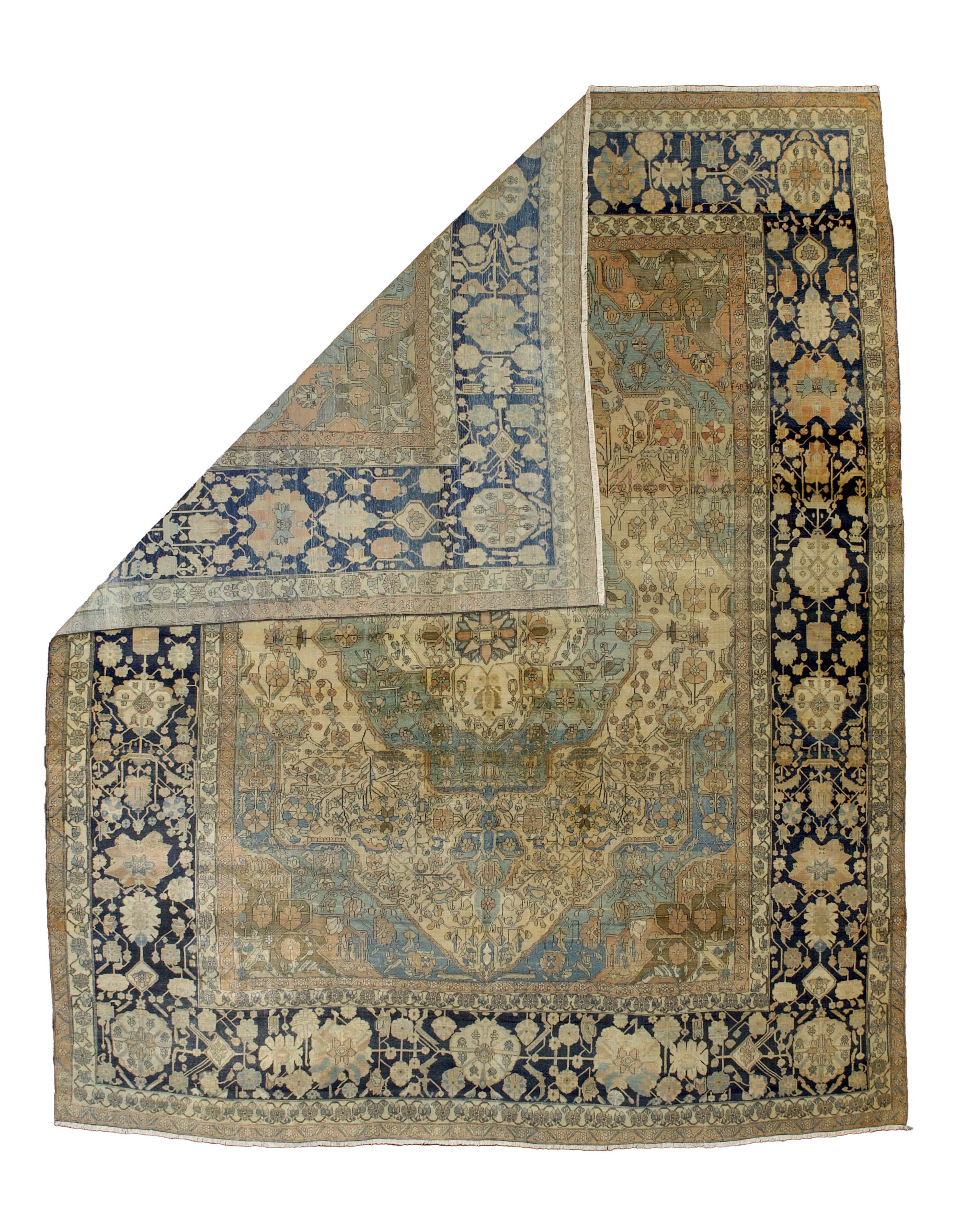 Fine Antique Mohtasham Kashan Rug 9' 6'' x 11' 9''