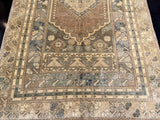 Antique Turkish Tribal Wool Rug 4' 10'' x 7' 8''