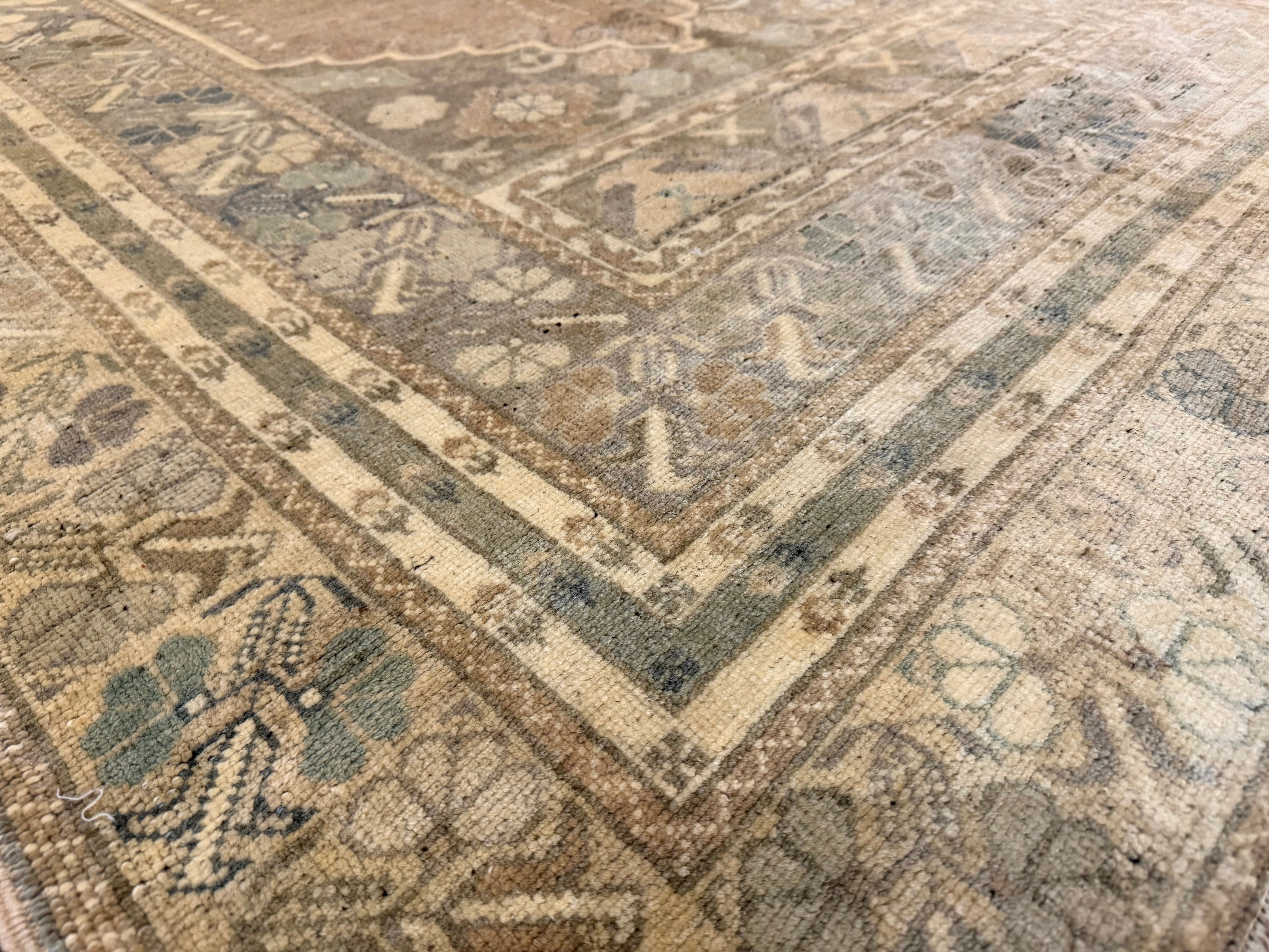 Antique Turkish Tribal Wool Rug 4' 10'' x 7' 8''