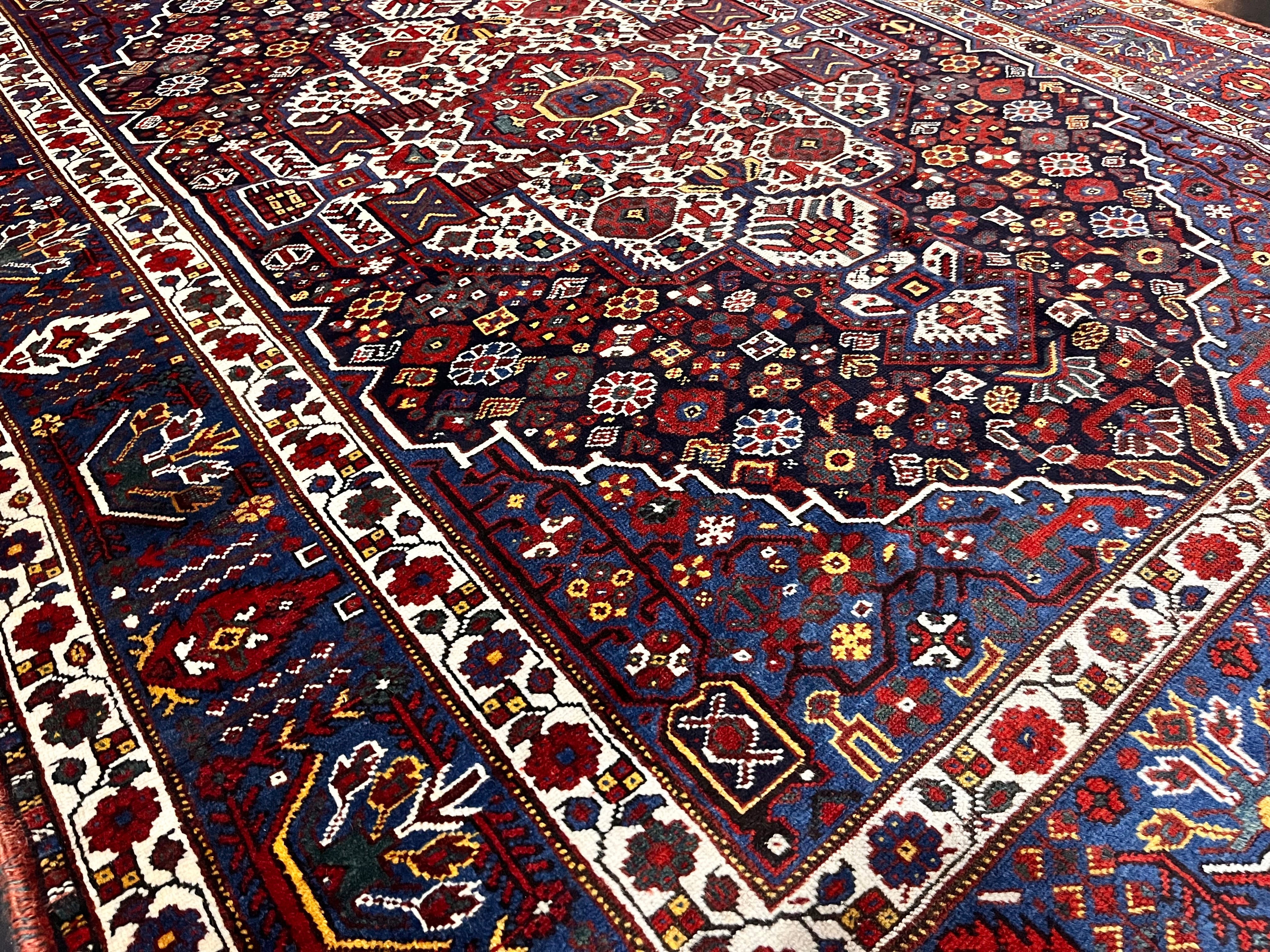 Antique Persian Qashqai Rug 6' 2'' x 8' 4''