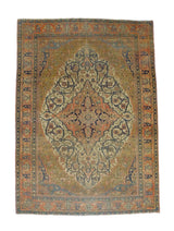 Fine Antique Mohtasham Kashan Rug 4' 7'' x 6' 5''