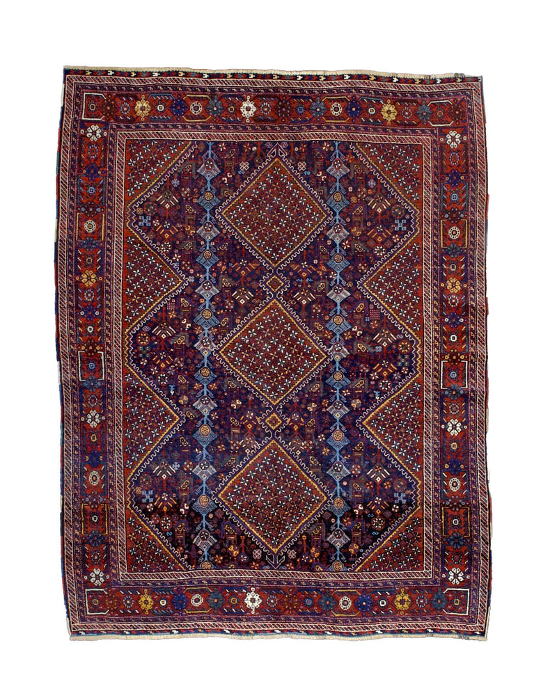 Antique Qashqai Rug 5' 4'' x 7' 1''