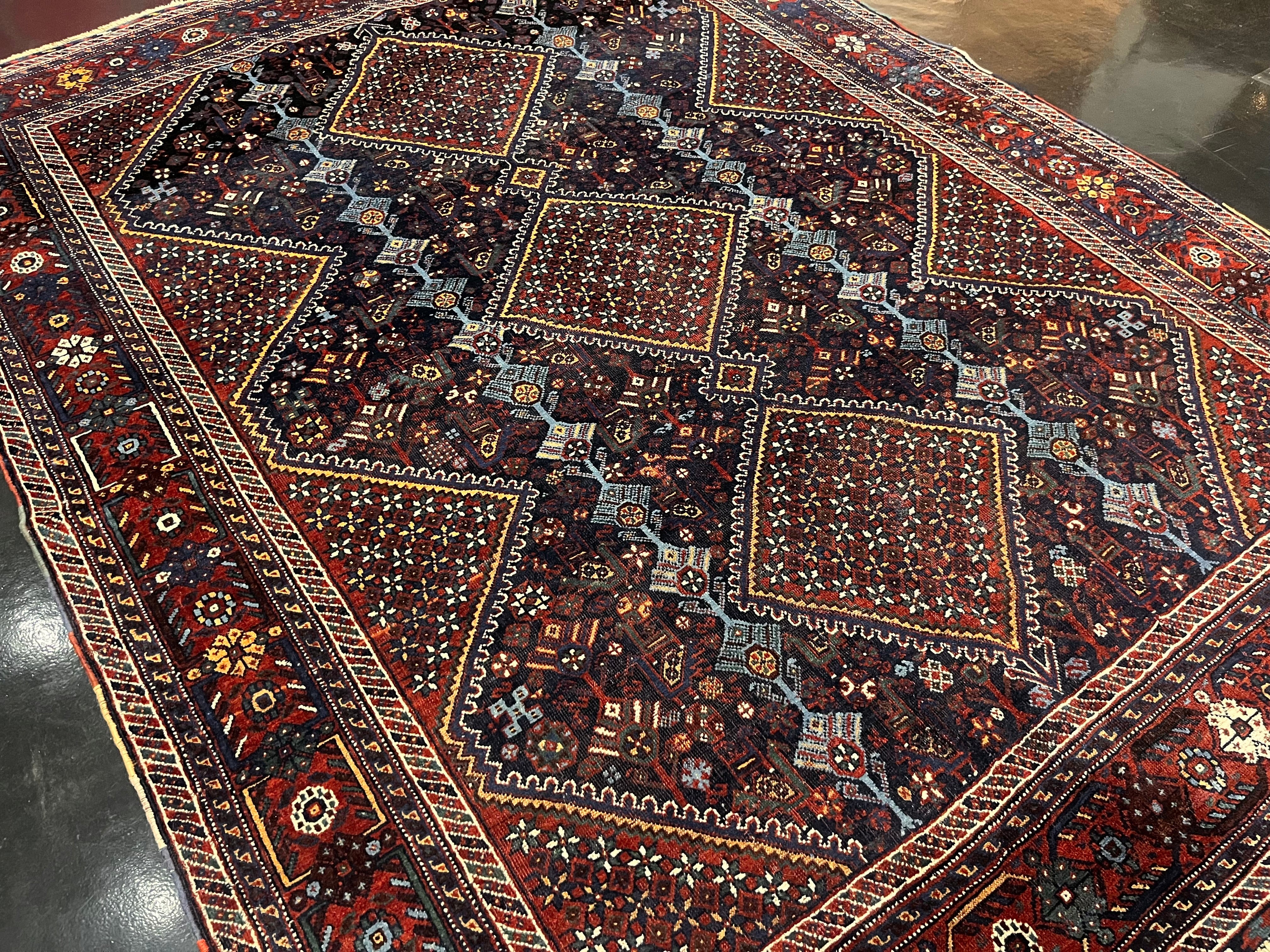 Antique Qashqai Rug 5' 4'' x 7' 1''