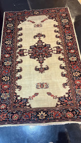 Extremely Fine Antique  Farahan Sarouk Rug 4' 3'' x 6' 9''