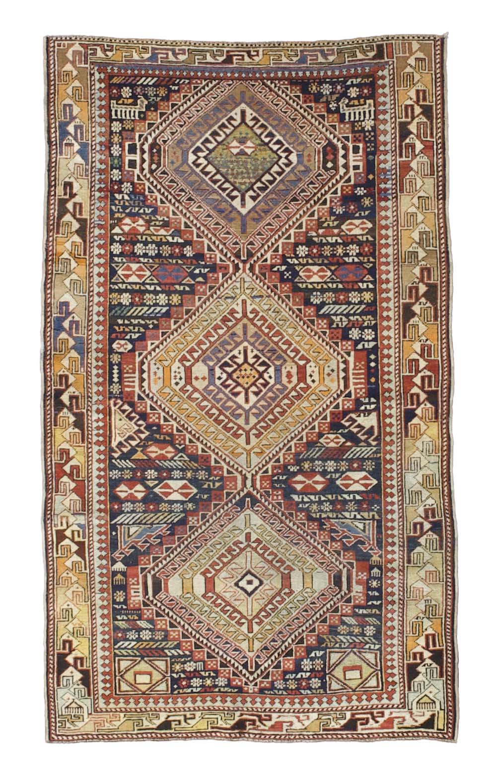 Antique Caucasian Karakashli Rug 3' 8'' x 6' 3''
