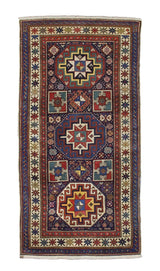 Antique Caucasian Kazak Rug 3' 3'' x 6' 5''