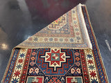 Antique Caucasian Kazak Rug 3' 3'' x 6' 5''