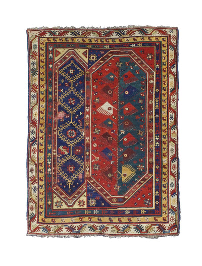 Fine Early Turkish Makri Wool Rug 4' 6