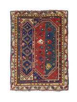 Fine Early Turkish Makri Wool Rug 4' 6" x 5' 0''