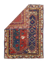 Fine Early Turkish Makri Wool Rug 4' 6" x 5' 0''