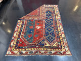 Fine Early Turkish Makri Wool Rug 4' 6" x 5' 0''