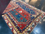 Fine Early Turkish Makri Wool Rug 4' 6" x 5' 0''