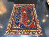 Fine Early Turkish Makri Wool Rug 4' 6" x 5' 0''