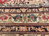 Antique Lavar Kerman Rug 7'9" x 12' 7"