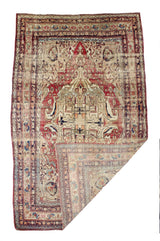 Antique Lavar Kerman Rug 7'9" x 12' 7"