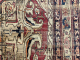 Antique Lavar Kerman Rug 7'9" x 12' 7"