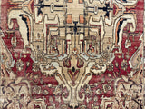 Antique Lavar Kerman Rug 7'9" x 12' 7"