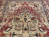 Antique Lavar Kerman Rug 7'9" x 12' 7"