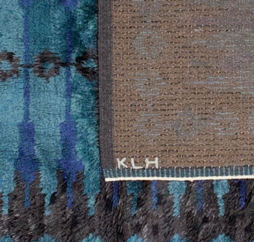 Fine Mid Century Designer European Shag Wool Rug 4' 1" x 5' 5"