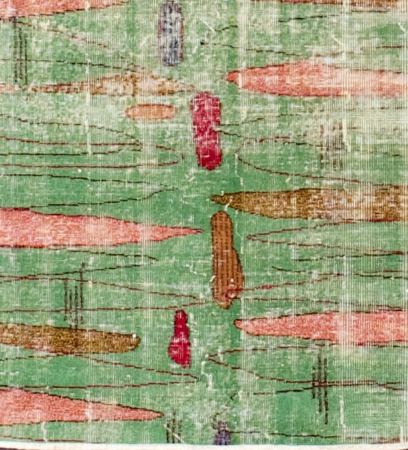 Fine Vintage Modern Wool Rug 5'  x 7' 2''