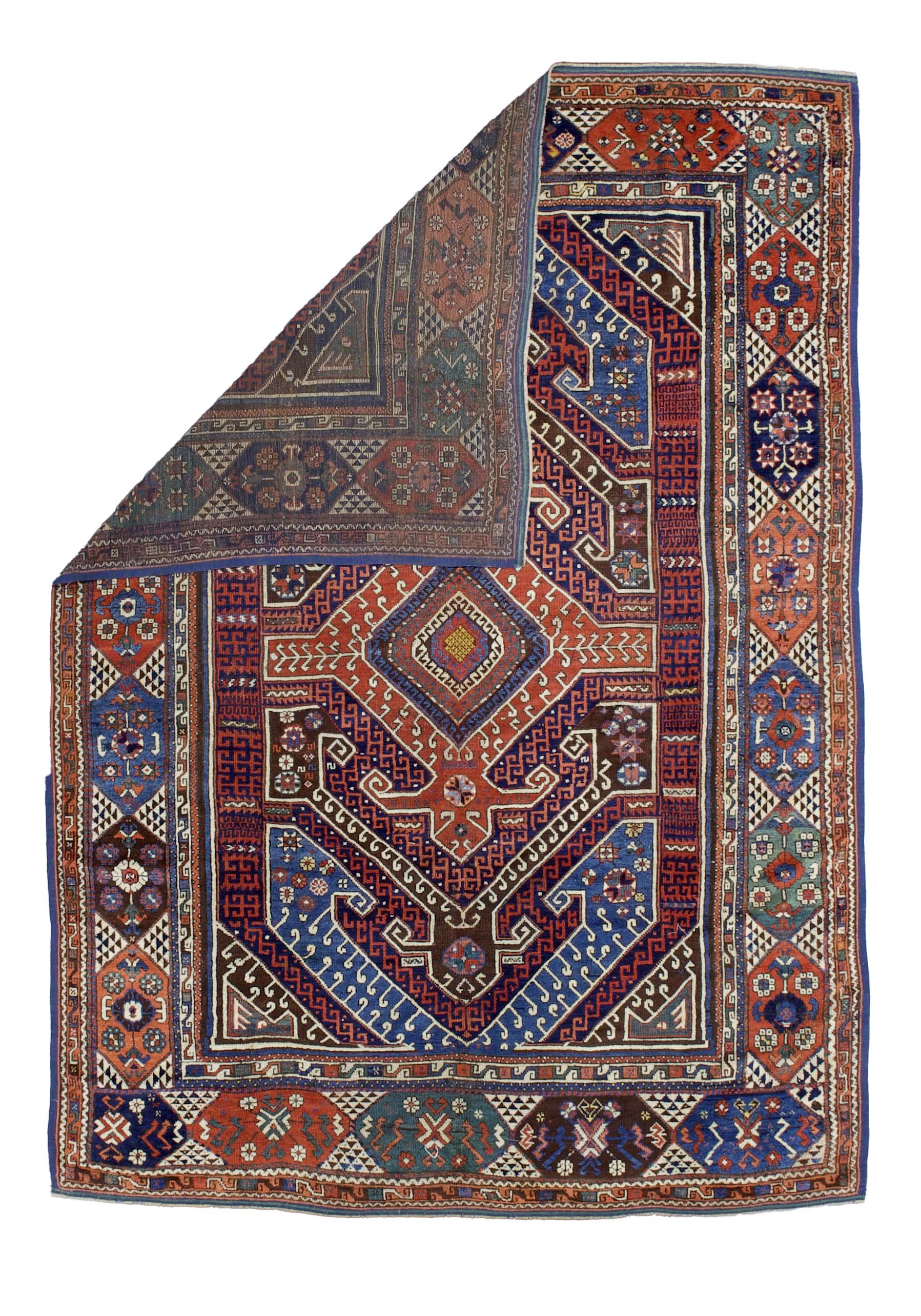 Fine Early Anatolian (Bergamo) Rug 7' 1" x 10' 1''