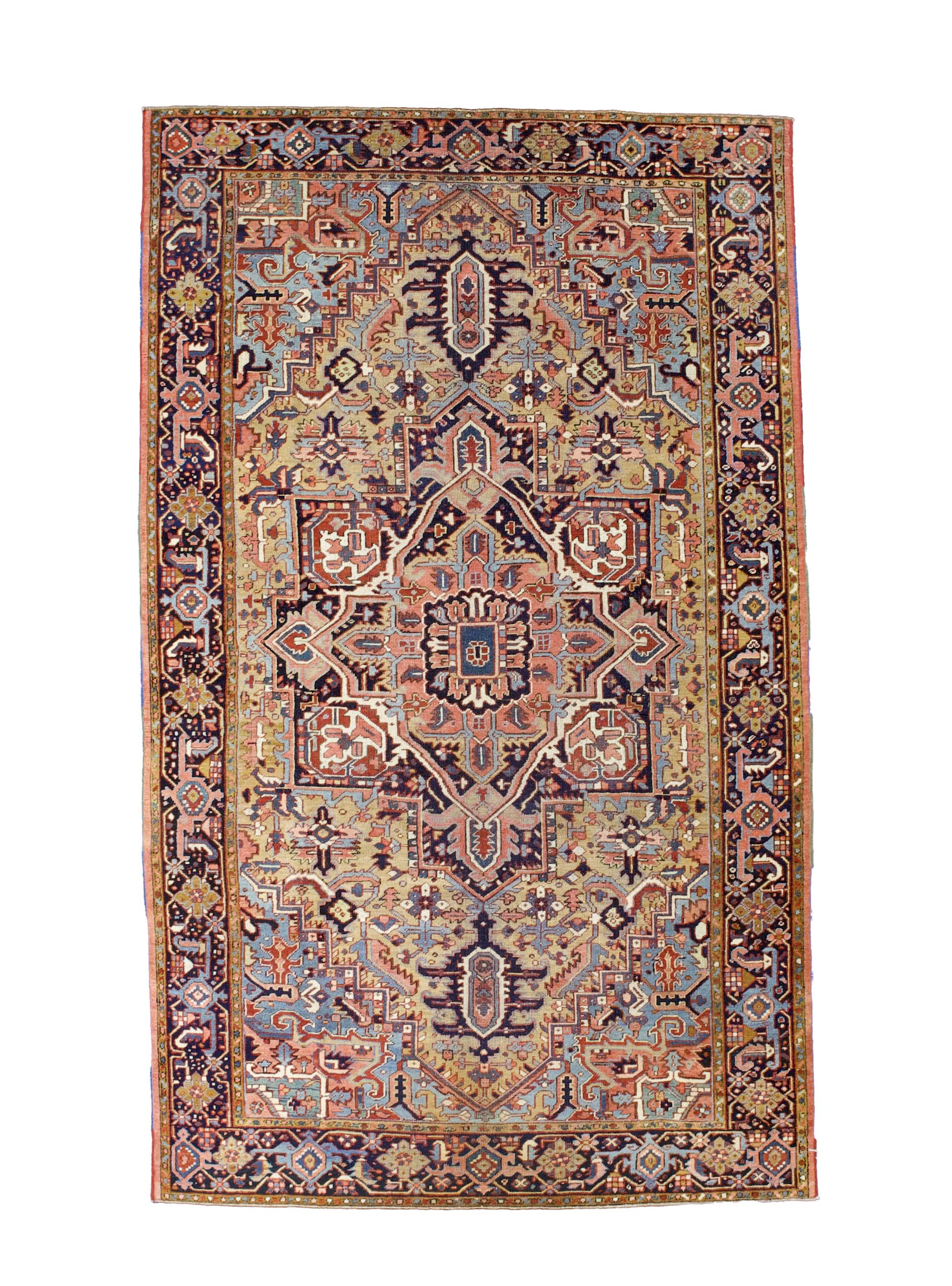 Fine Antique Persian Heriz Rug 6'7" x 11' 0"