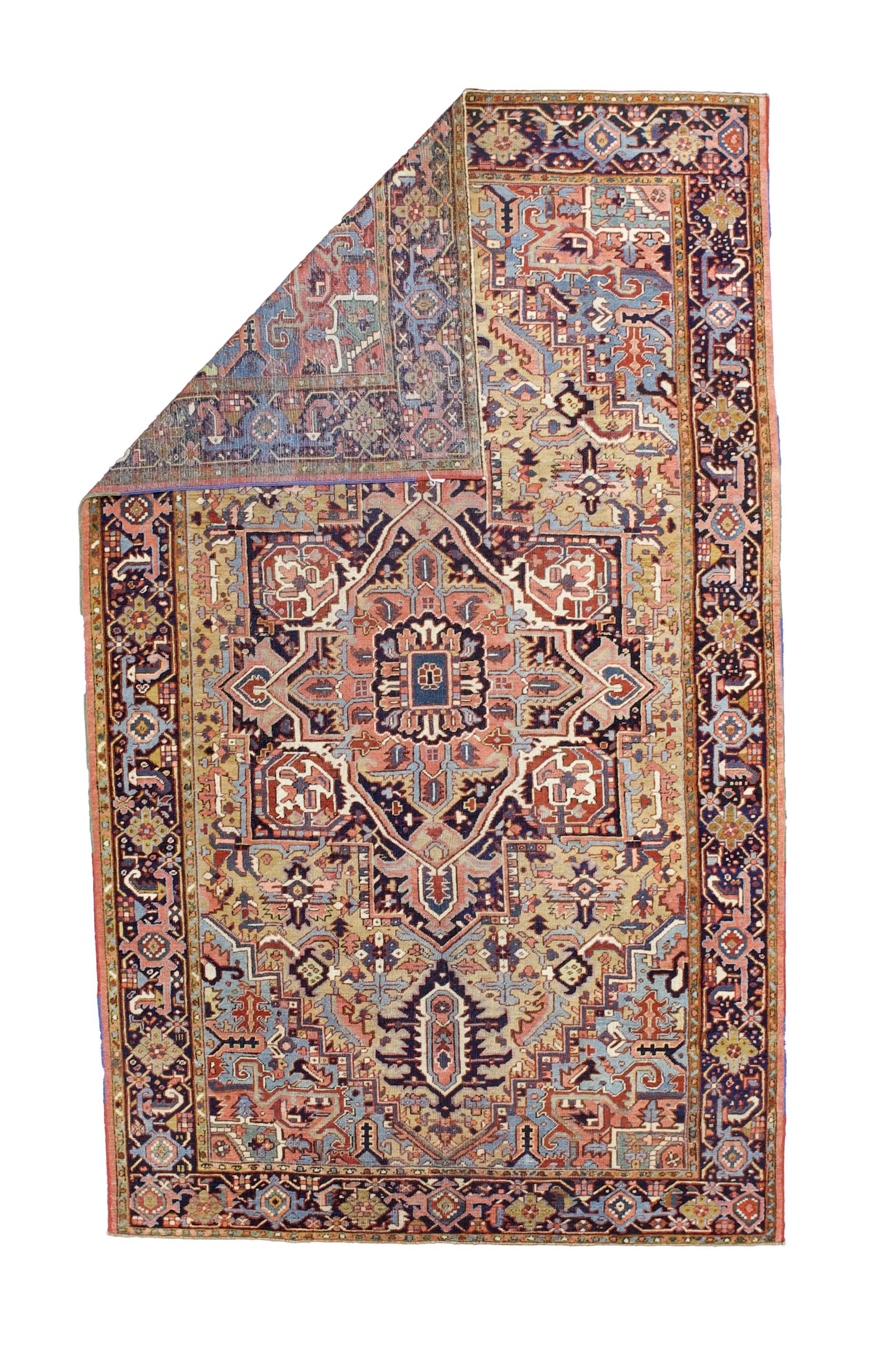 Fine Antique Persian Heriz Rug 6'7" x 11' 0"