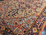 Fine Antique Persian Heriz Rug 6'7" x 11' 0"