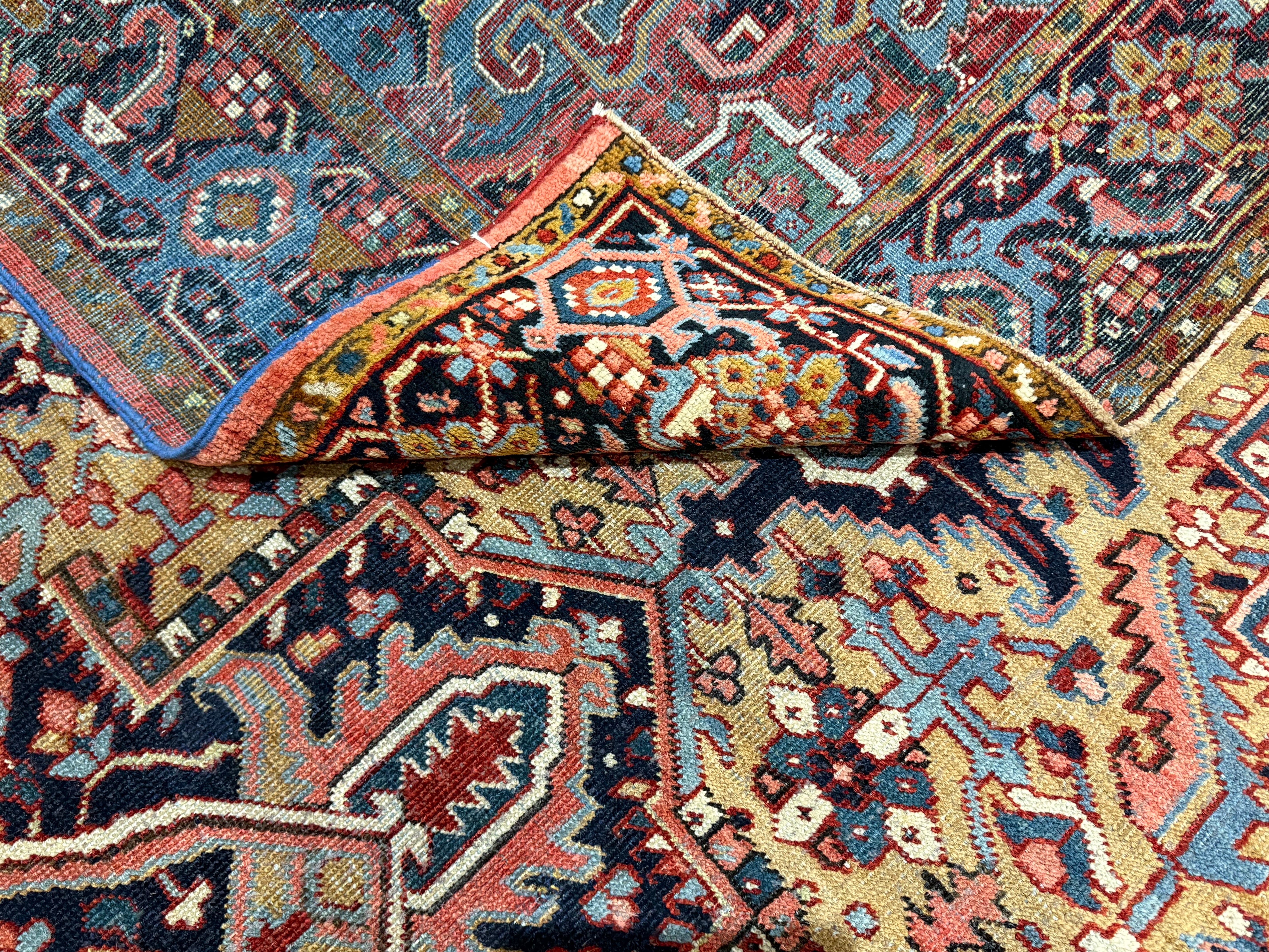 Fine Antique Persian Heriz Rug 6'7" x 11' 0"