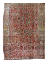 Extremely Fine Antique Mishan Malayer Rug 7' 0" x 9' 5"