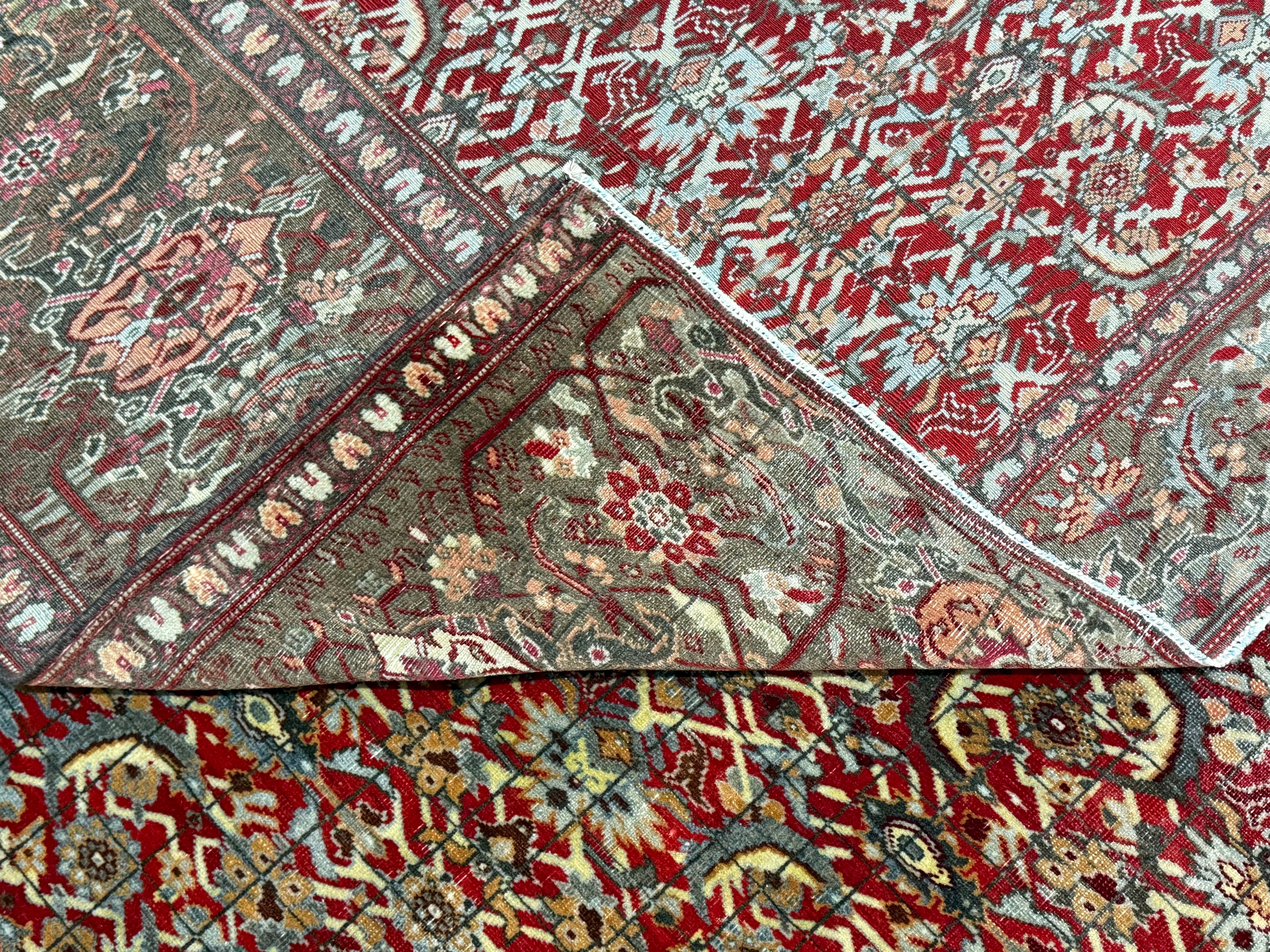 Extremely Fine Antique Mishan Malayer Rug 7' 0" x 9' 5"