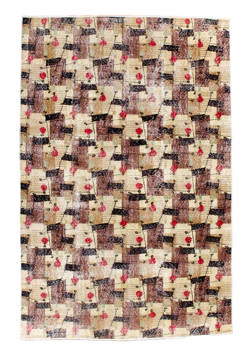 Fine Vintage Art Deco Rug 5' 11'' x 9' 1''