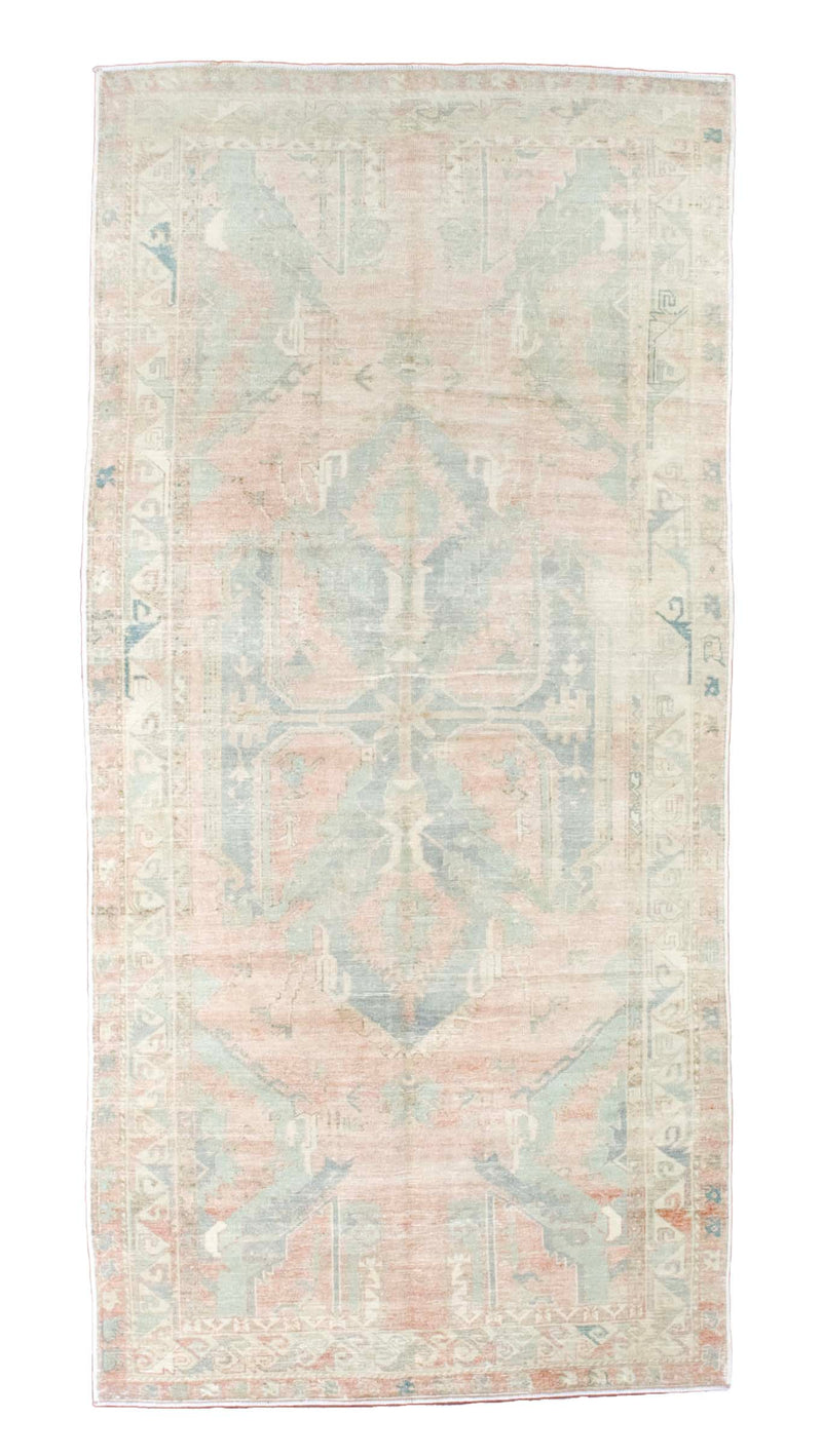 Vintage Turkish Tribal Rug 4' 9