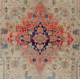Antique Mohtasham Kashan Rug 7'8" x 10'10"