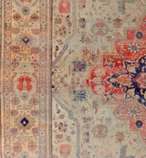 Antique Mohtasham Kashan Rug 7'8" x 10'10"