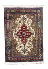 Extremely Fine and Rare Antique Silk  Rug 3' 6'' x 5' 1''