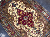 Extremely Fine and Rare Antique Silk  Rug 3' 6'' x 5' 1''