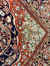 Antique  Mohtasham Kashan 4'3" x 7'