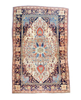 Antique  Mohtasham Kashan 4'4" x 6' 8"