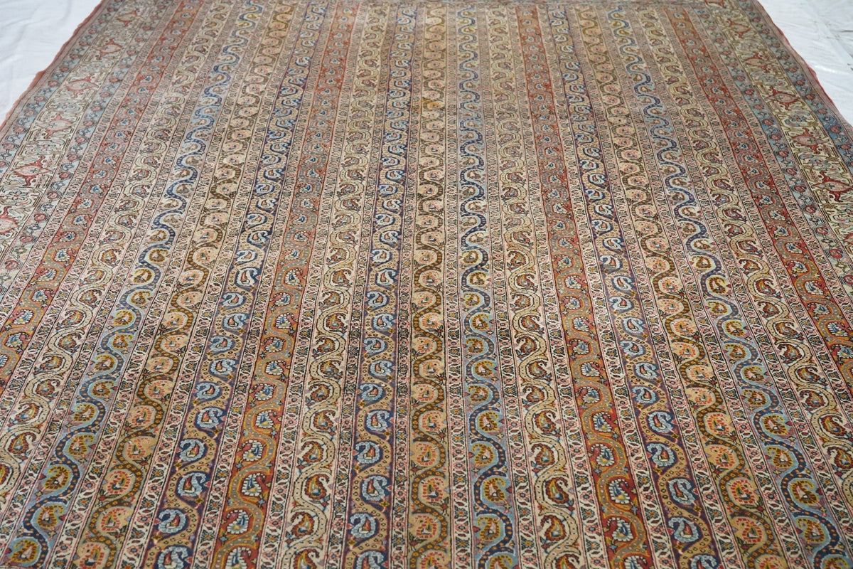 Extremely Fine  Qum Wool Rug 7'11'' x 10'11''