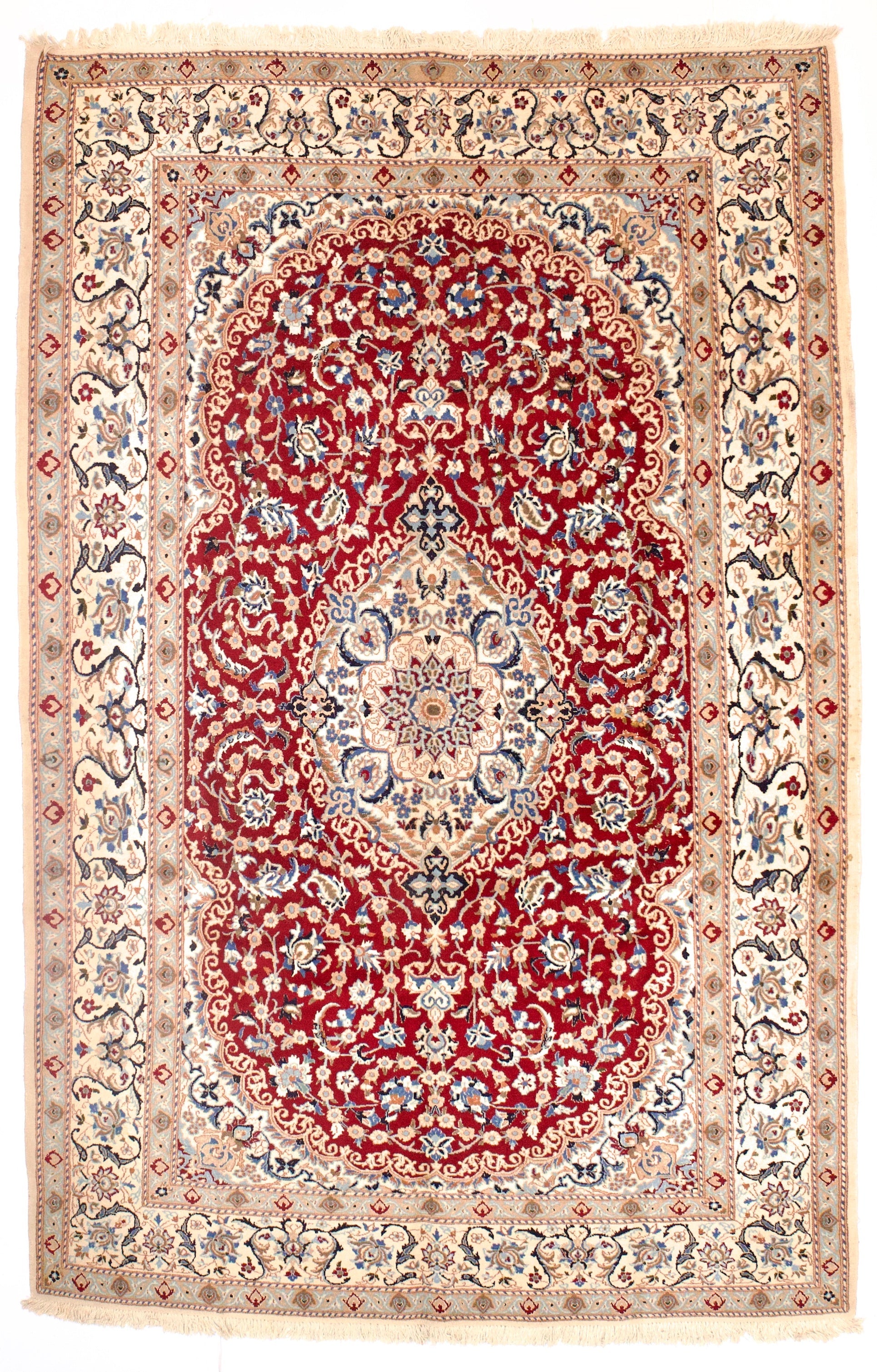 Vintage  Nain Rug 6' 7'' x 10' 3"
