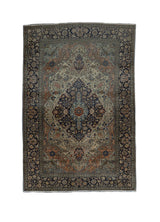 Fine Antique Persian Mohtasham Kashan Wool Rug 4' 3" x 6' 7"