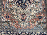 Fine Antique Persian Mohtasham Kashan Wool Rug 4' 3" x 6' 7"