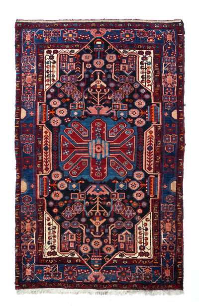 Vintage Hamadan Rug 5'0'' x 8'2''