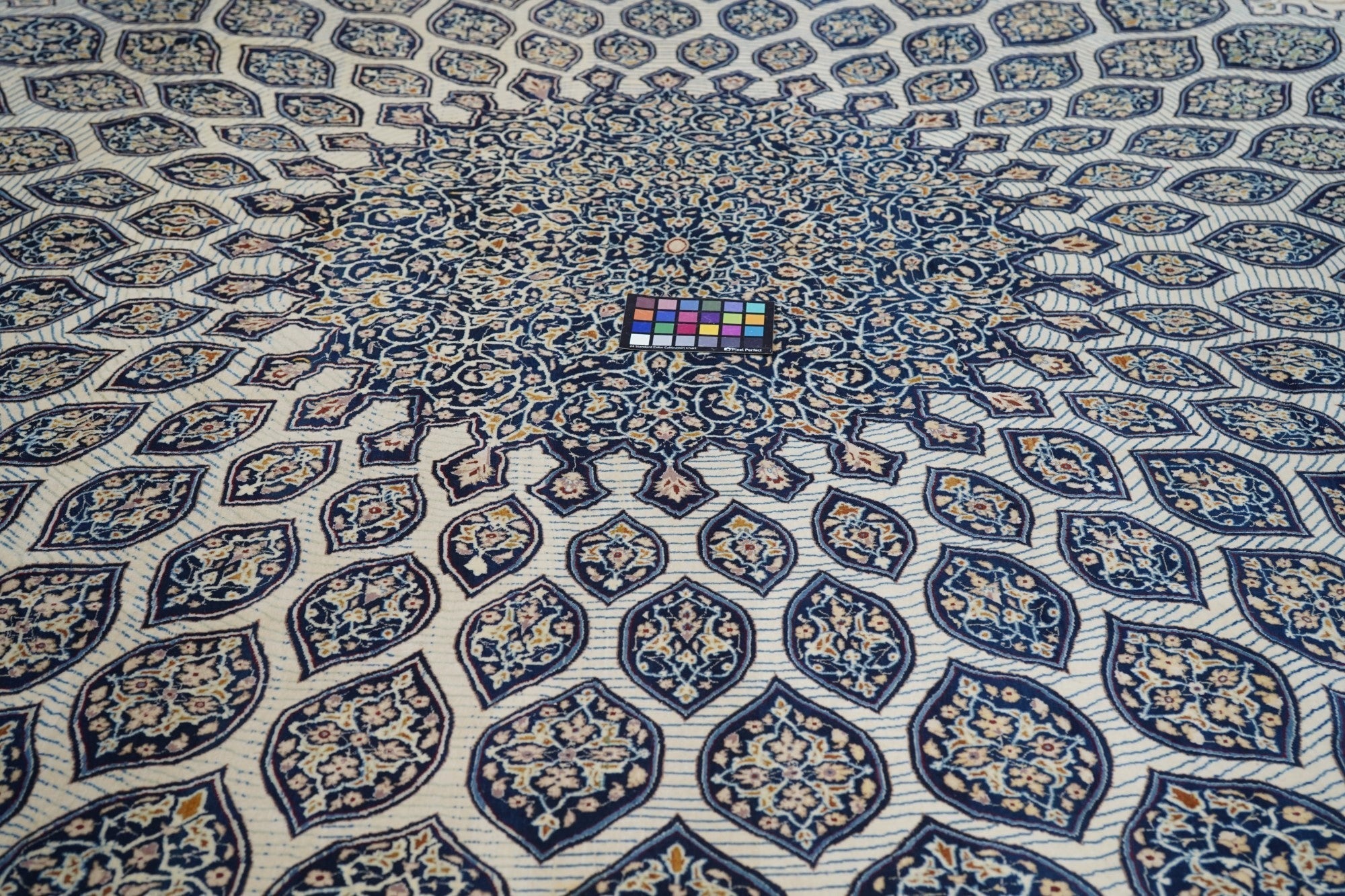 Extremely Fine  Isfahan Wool and Silk Rug 7'4'' x 11'4''