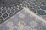 Extremely Fine  Isfahan Wool and Silk Rug 7'4'' x 11'4''